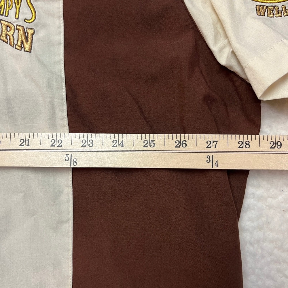 Disney Button‎ Down Mens XXL Brown Grumpys Tavern Bowling Shirt Short Sleeve - Picture 4 of 15